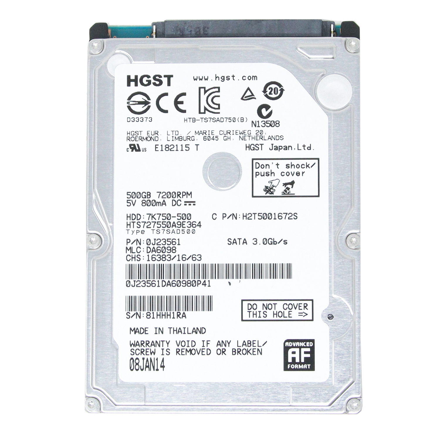 2.5 inch SATA Hard Disk Drive